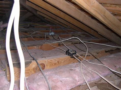 junction box attic|attic junction box under insulation.